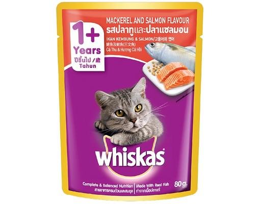 Whiskas Pouch Mackerel Salmon