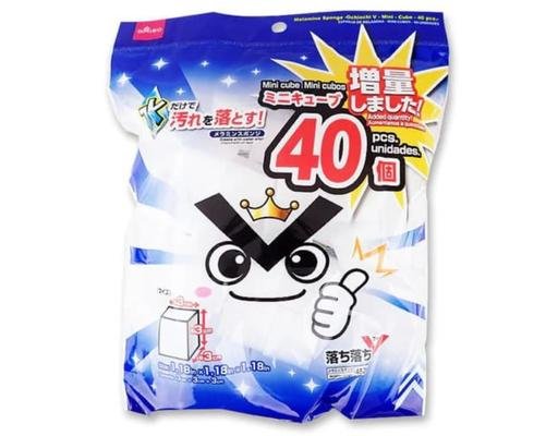 Daiso Melamine Sponge Ochiochi V Mini Cube