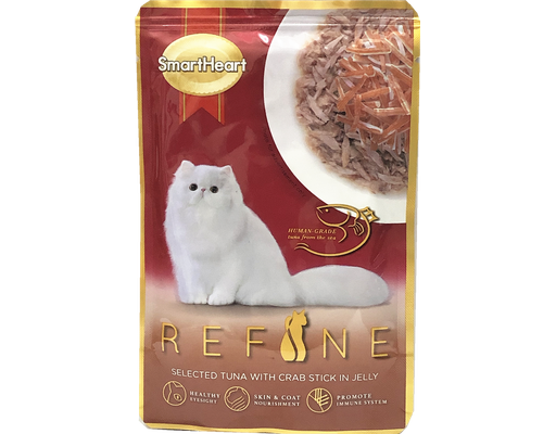 Smart Heart Refine Cat Pouch Selected Tuna With Crab Stick