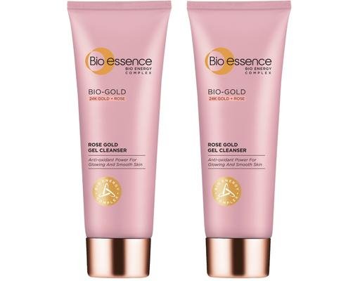Bio -Essence Bio-Gold Rose Gold Gel Cleanser Twin Pack