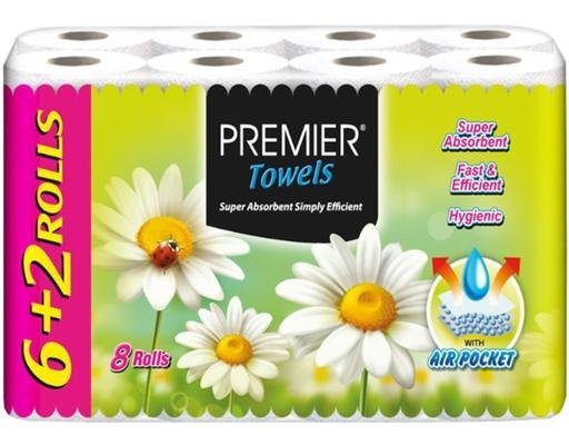 Premier Kitchen Towel 6+2 Roll