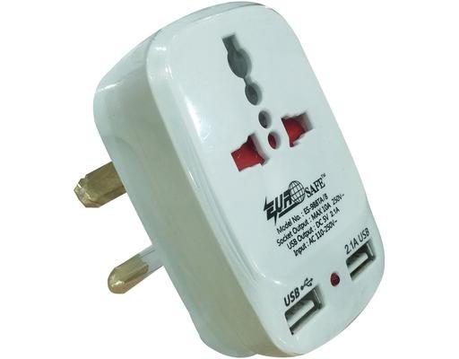 Eurosafe Multi Adaptor With 2 USB (ES-988TA/8)