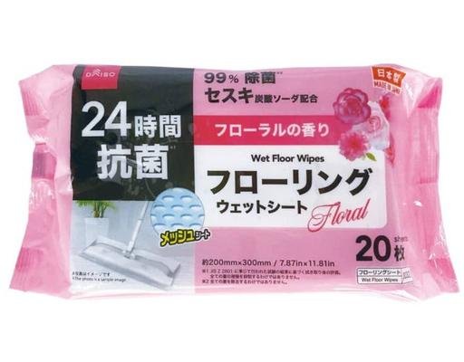 Daiso Wet Floor Wipes Floral