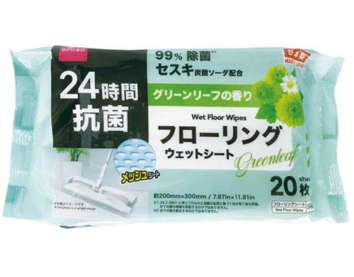 Daiso Wet Floor Wipes Greenleaf