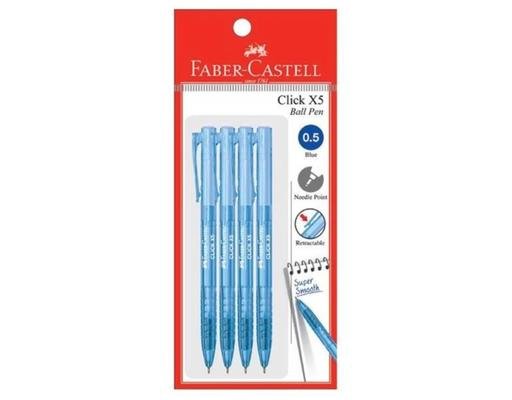 Faber-Castell Click Ball Pen X5