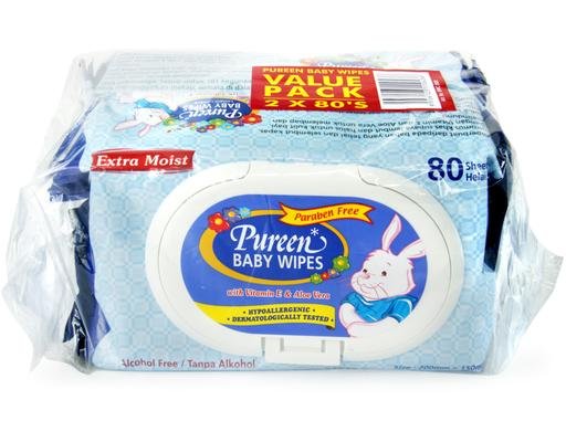 Pureen Pureen Wipes Pop Up Pack Blue