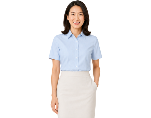 Agenda Stripe Short Sleeve Blouse