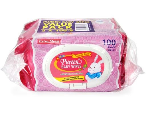 Pureen Baby Wipes (Pink)