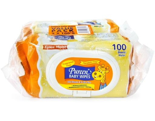 Pureen Baby Wipes (Orange)