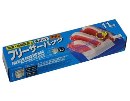 Daiso Freezer Plastic Bag Size L Double Zipper