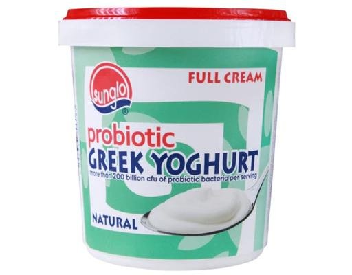 Sunglo Full Cream Natural Greek Yoghurt