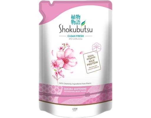 Shokubutsu Shower Foam Clean Sakura Whitening Refill