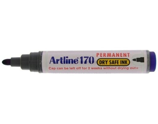 Artline 170 Permanent Marker Dry Safe - Blue