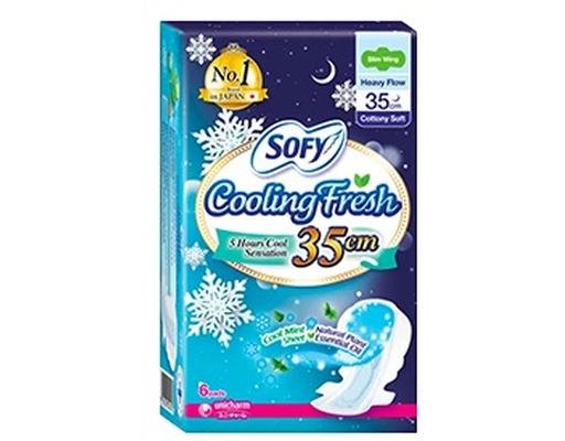 Sofy Cooling Fresh Night Slim Wing 35 cm