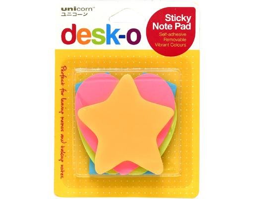 Unicorn Sticky Notes Pad 4 Colours 65x65mm